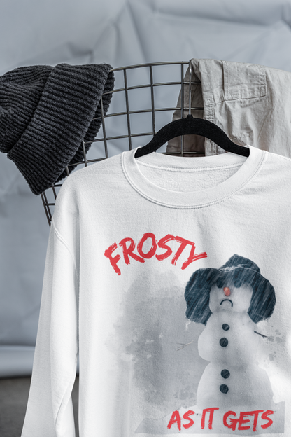 ✅ AU/NZ Frosty as It Gets Sweatshirt - Cozy Unisex Crewneck for Winter Celebrations FROSTY