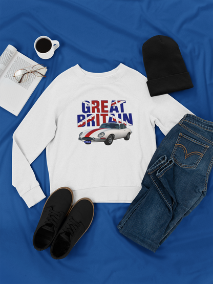 ✅ AU/NZ Great Britain Unisex Sweatshirt - Stylish British Car Design, Perfect for Travel Lovers, Unique Casual Wear.