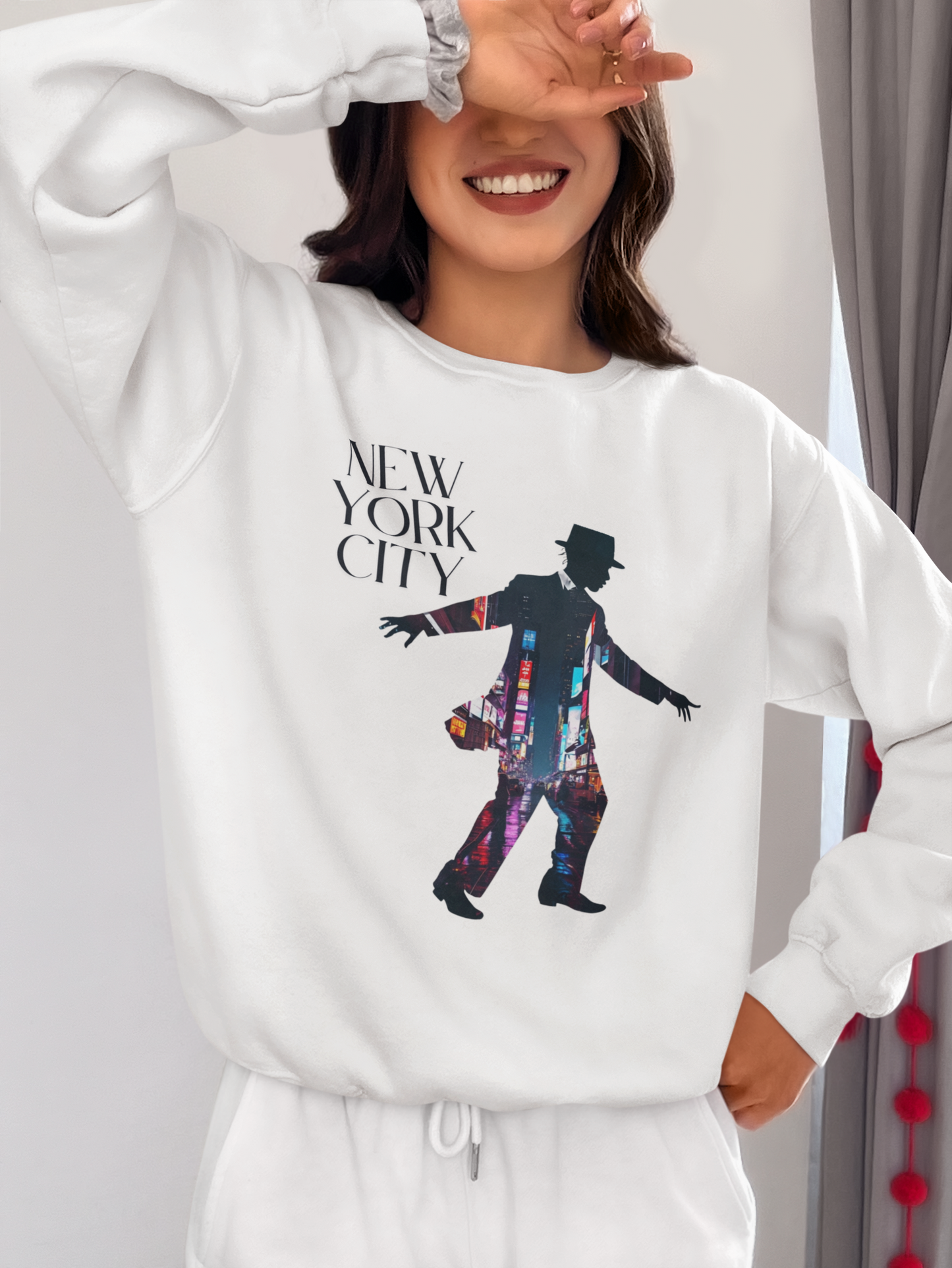 ✅ AU/NZ NYC Art-Inspired Unisex Crewneck Sweatshirt | Urban Style, Cozy Gift, Music Lover, City Explorer, Casual Wear
