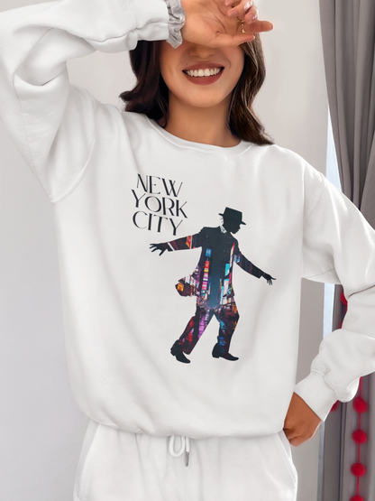 ✅ AU/NZ NYC Art-Inspired Unisex Crewneck Sweatshirt | Urban Style, Cozy Gift, Music Lover, City Explorer, Casual Wear