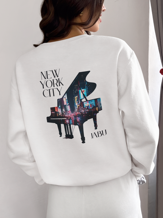✅ AU/NZ New York City Graphic Sweatshirt, Cozy Crewneck Sweatshirt, NYC Fashion, Music Lover Gift, Unisex Sweatshirt, Urban Style Apparel