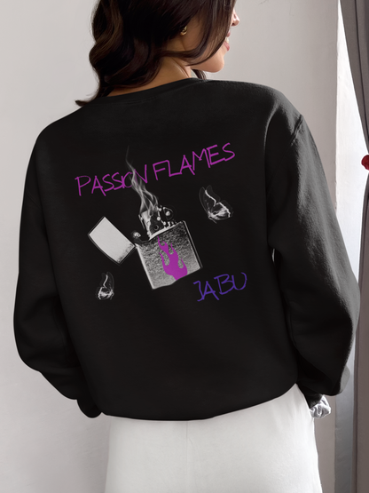 ✅  AU/NZ Passion Flames Graphic Crewneck Sweatshirt - Unisex Heavy Blend Passion