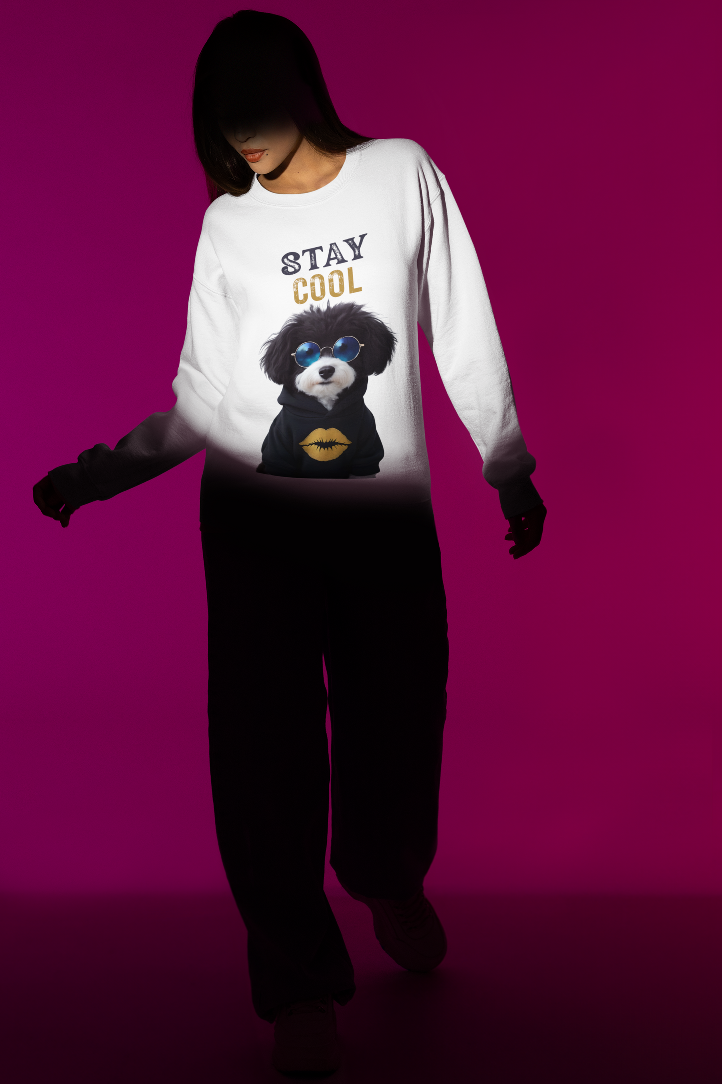 ✅ AU/NZ Stay Cool Dog Crewneck Sweatshirt - Unisex Heavy Blend™ Stay Cool