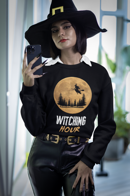 ✅ AU/NZ Witching Hour & Howl Crewneck Sweatshirt – Cozy Fall Apparel for Halloween & Werewolf Lovers