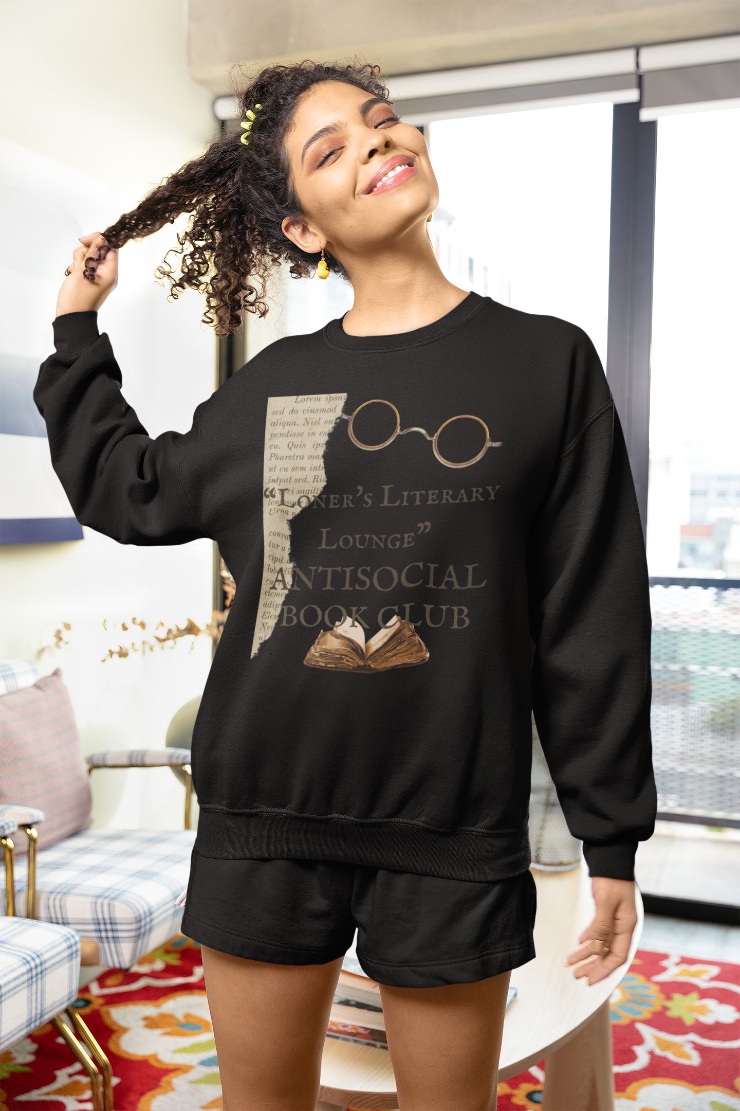 ✅ AU/NZ Literary Lounge Sweatshirt - Antisocial Book Club Style