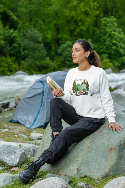 ✅ AU/NZ Cozy Camping Crewneck Sweatshirt - Nature-Inspired Design CAMPING! Back To Nature!