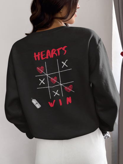 ✅ AU/NZ Cute Love Sweatshirt - I Love You Obviously & Hearts Win