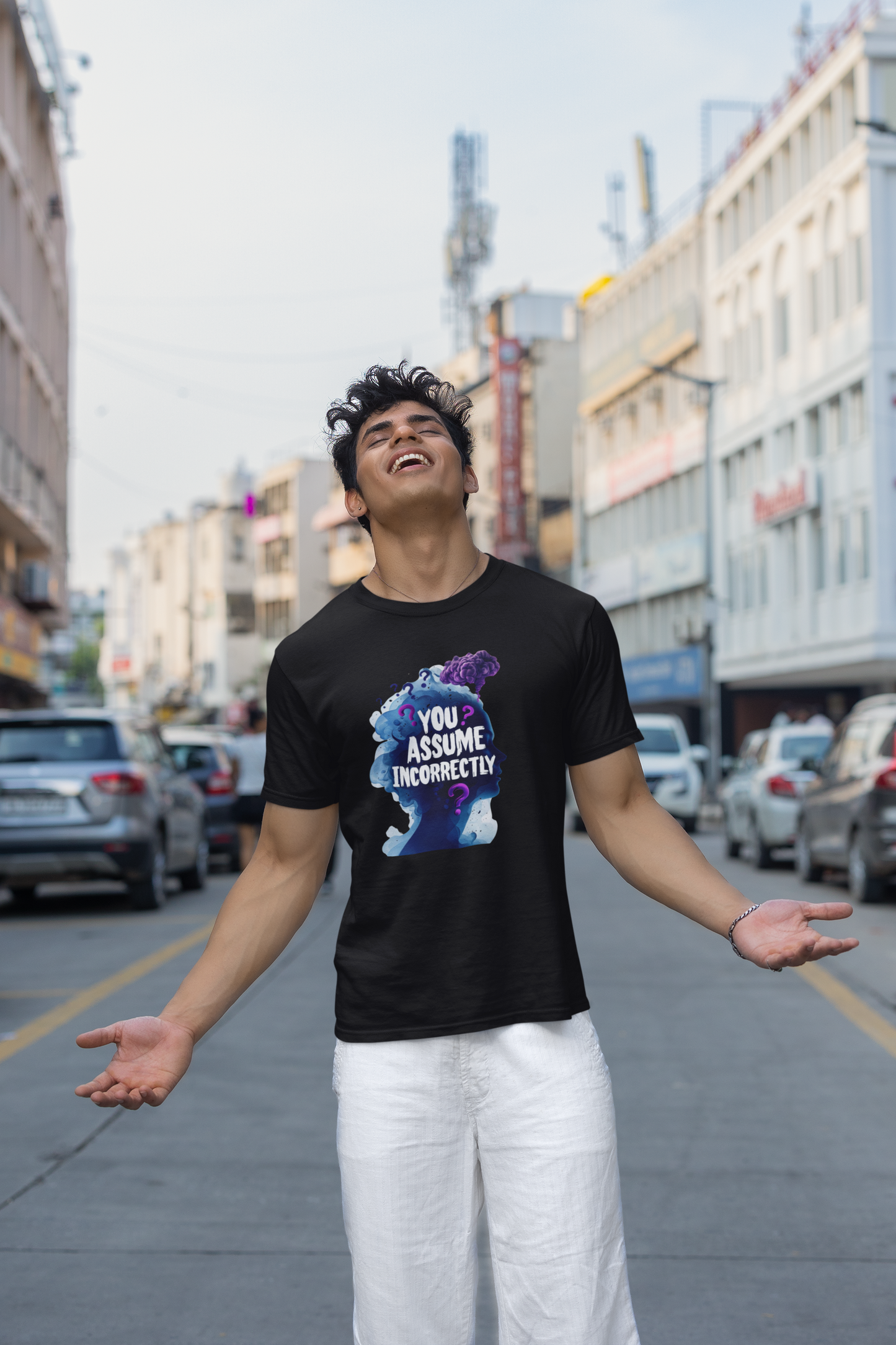 ✅ AU/NZ/Comfort Colours 1717, Unisex Garment-Dyed T-Shirt - 'You Assume Incorrectly, Maybe Right!