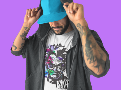 ✅ AU/NZ-As Colour 5001,Mad Scientist Graphic Tee - Fun T-Shirt for Science Lovers, Gift for Birthdays, Halloween, or Everyday Wear, Unique Art Tee, Quirky Fashion