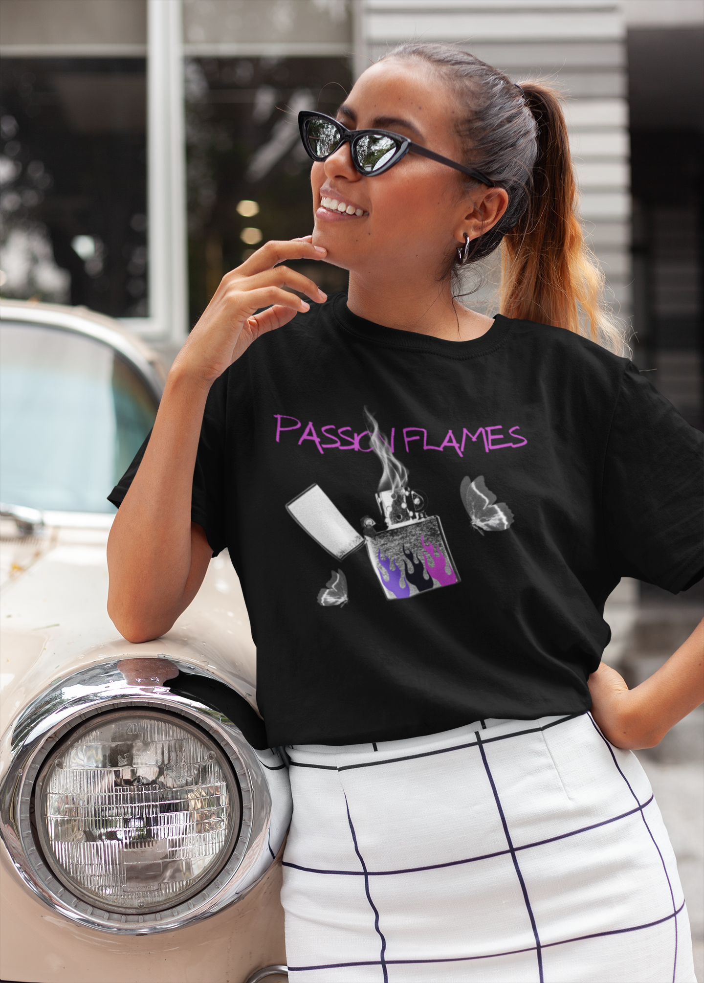 ✅ AU/NZ/Comfort Colours 1717, Passion Flames Unisex Garment-Dyed T-Shirt - Trendy Smoke Graphic Tee-PASSION FLAMES!