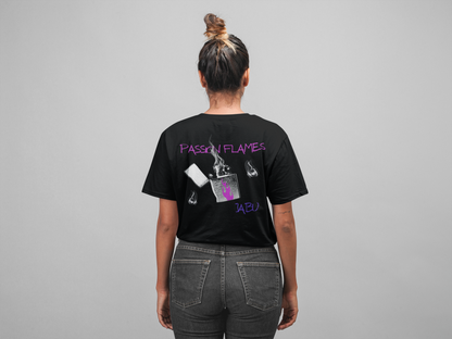 ✅ AU/NZ/Comfort Colours 1717, Passion Flames Unisex Garment-Dyed T-Shirt - Trendy Smoke Graphic Tee-PASSION FLAMES!