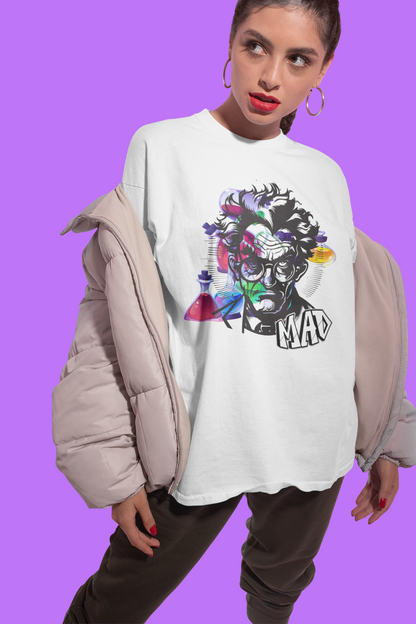 ✅ AU/NZ-As Colour 5001,Mad Scientist Graphic Tee - Fun T-Shirt for Science Lovers, Gift for Birthdays, Halloween, or Everyday Wear, Unique Art Tee, Quirky Fashion