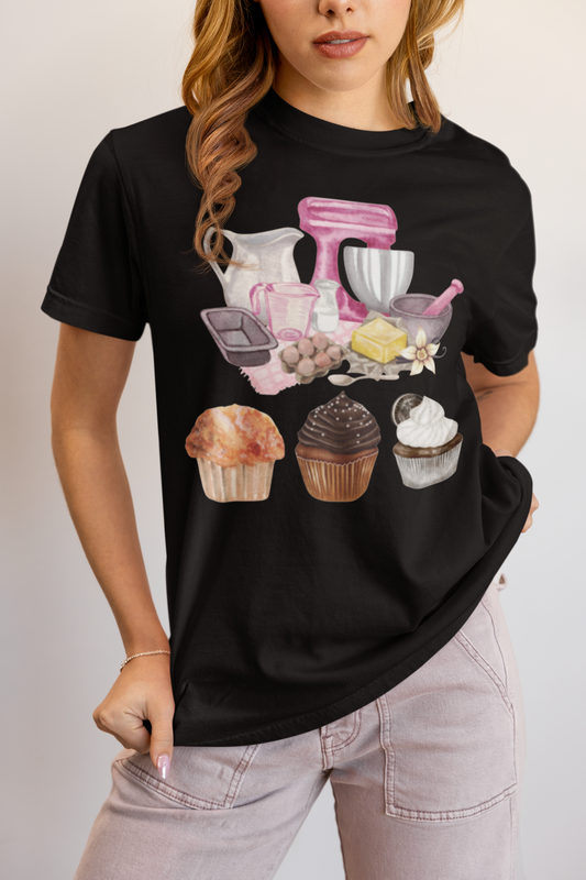 ✅ AU/NZ, Comfort Colours 1717, Sweet Treats Unisex Garment-Dyed T-shirt - Perfect for Bakers & Dessert Lovers-SWEET!