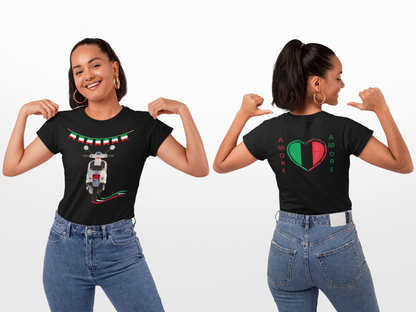 ✅ AU/NZ  Comfort Colours 1717, Italian Heritage Unisex T-Shirt - Amore Graphic Design Vespa