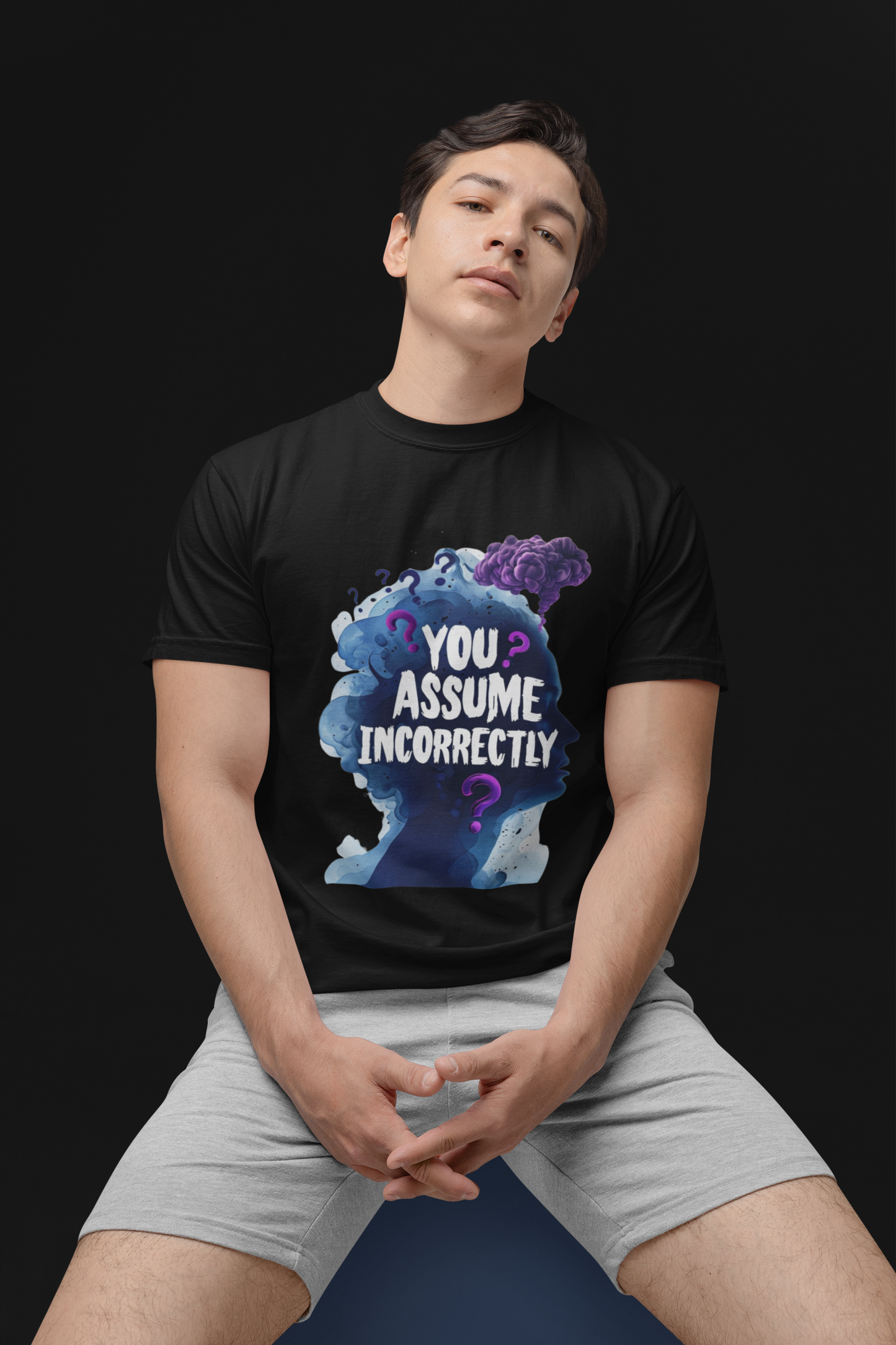 ✅ AU/NZ/Comfort Colours 1717, Unisex Garment-Dyed T-Shirt - 'You Assume Incorrectly, Maybe Right!