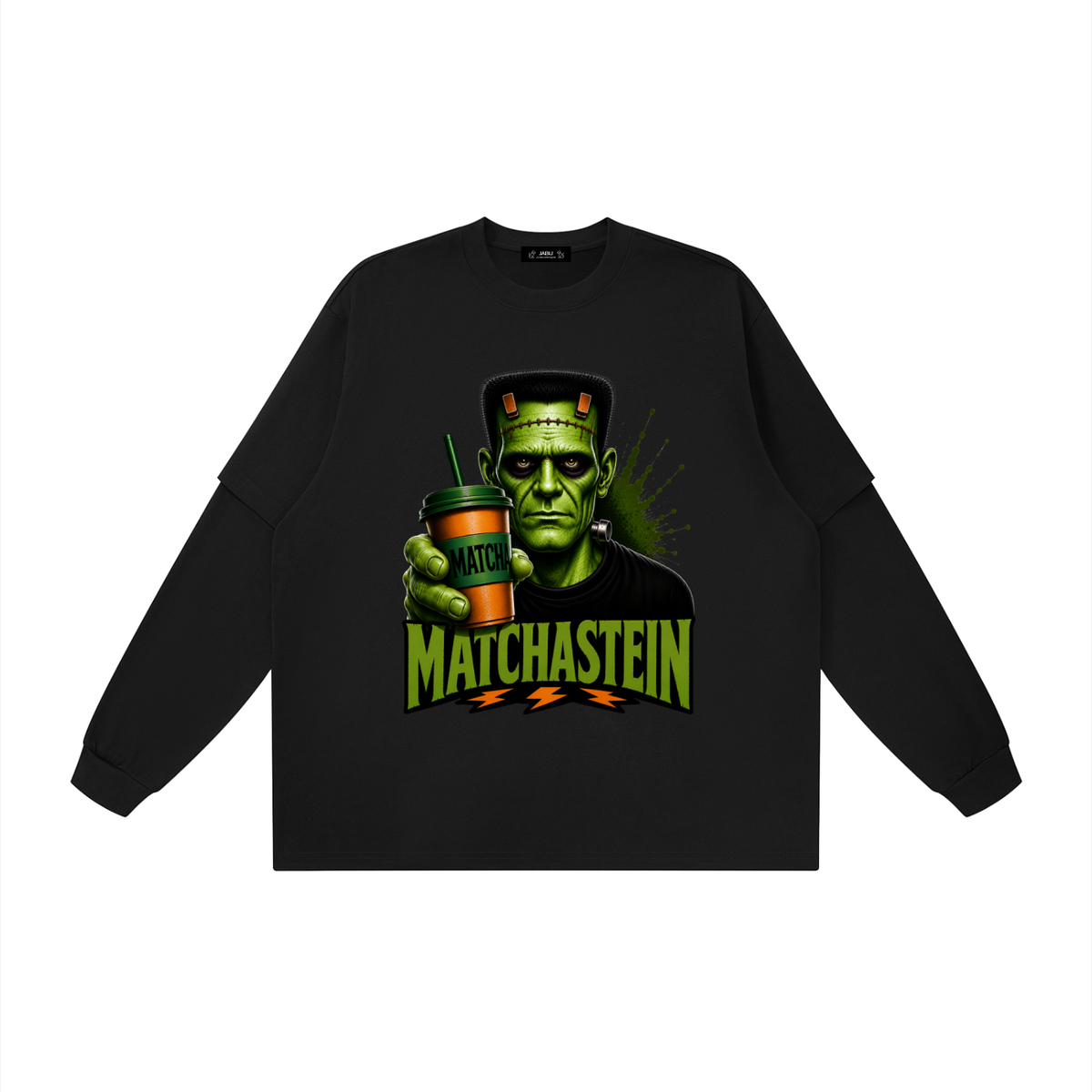 Matchastein Monster Graphic Layered Oversized T-Shirt