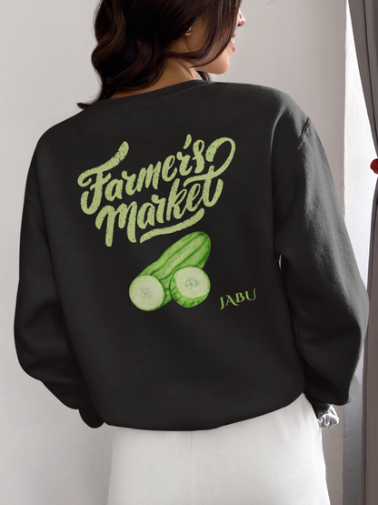 ✅ AU/NZ Pickle Lover's Crewneck Sweatshirt - Farmer's Market Theme