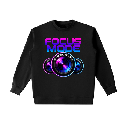 Focus Mode Camera Graphic Crewneck Sweatshirt