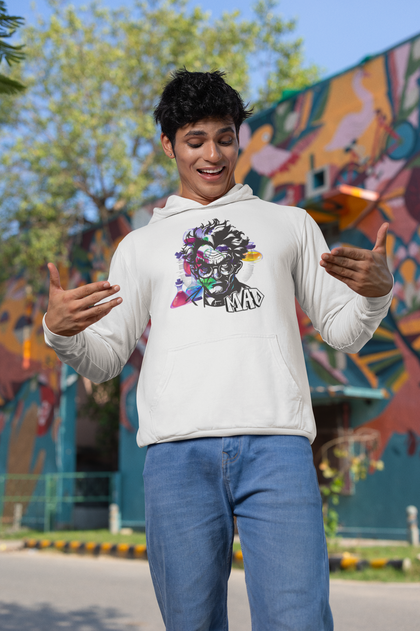 ✅ AU/NZ Graphic Hoodie - Unisex Heavy Blend Sweatshirt - MAD SCIENTIST! Science Lovers!