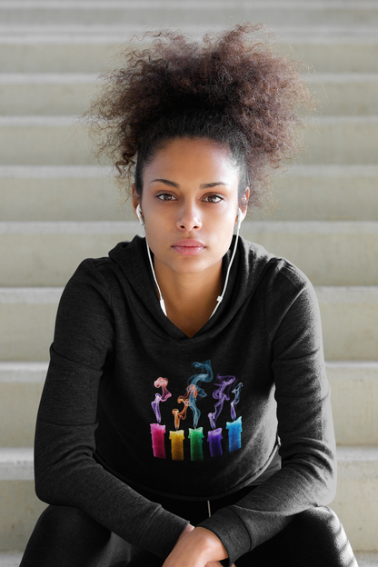 ✅ AU/NZ Luminous Art Hoodie: Vibrant Energy for Everyday Wear, Unisex Fashion, Cozy Layer, Artistic Streetwear NEON CANDLES