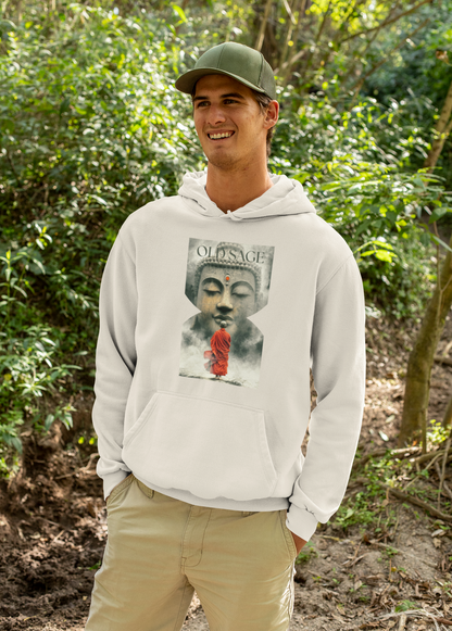 ✅ Serene Buddha Hoodie - Unisex Heavy Blend™ Sweatshirt, Spiritual and Comfortable SAGE