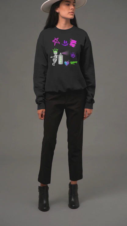 ✅ AU/NZ Graffiti Art Unisex Crewneck Sweatshirt - Stylish & Trendy Streetwear SWAG