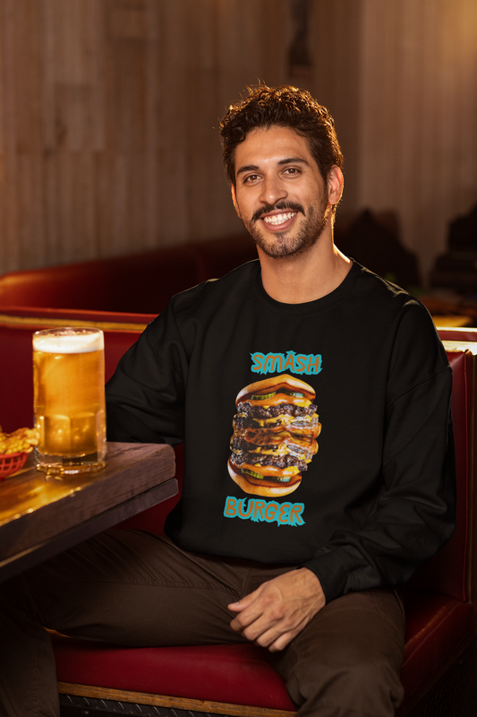 ✅ AU/NZ Smash Burger & Fries Unisex Heavy Blend™ Crewneck Sweatshirt